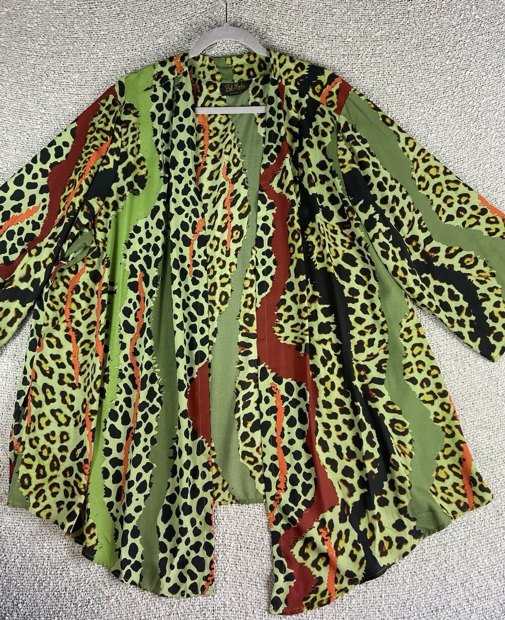 Bob Mackie Wearable Art Open Cardigan Kimono Women’s No Size Tag L - 2XL